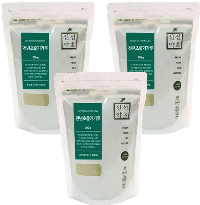 신선약초 천년초줄기가루, 3개, 300g