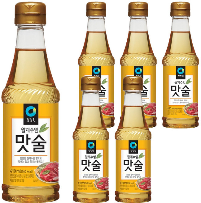 청정원 월계수잎 맛술, 410ml, 6개