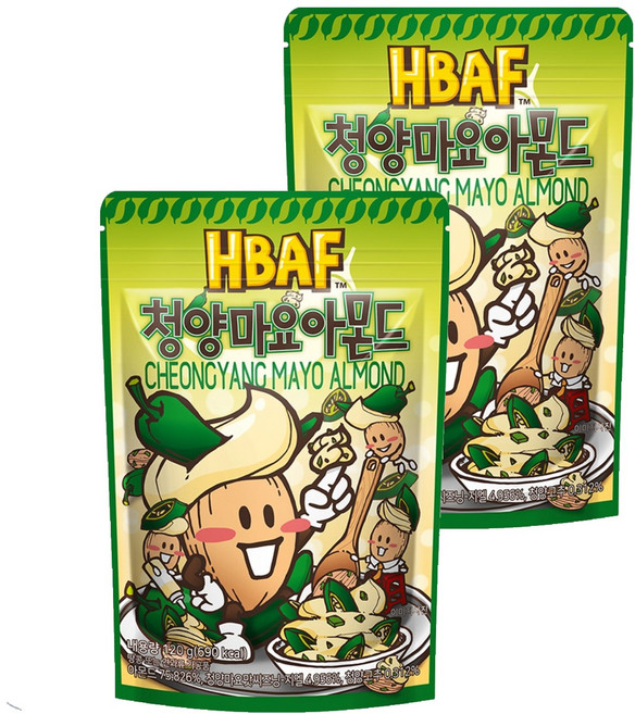 바프 청양마요 아몬드, 120g, 2개