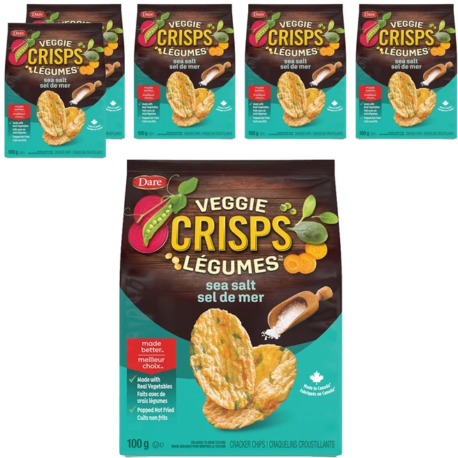 데어 베지 크리스프 씨솔트, 100g, 6개 - 쿠팡