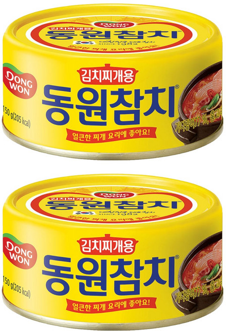 동원 김치찌개용 참치, 150g, 2개