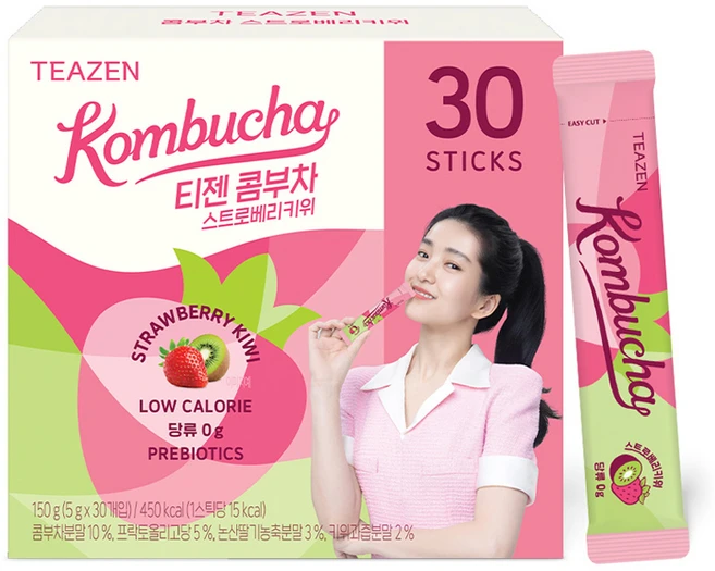 티젠 콤부차 스트로베리키위, 5g, 30개입, 1개 - 쿠팡