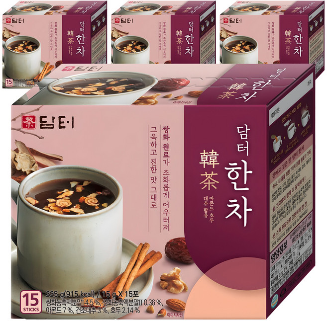 담터 한차, 15g, 15개입, 4개