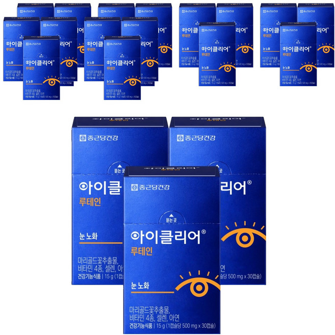 Chong Kun Dang 鍾根堂 Eyeclear 葉黃素&綜合維他命礦物質補充膠囊 15g, 30錠, 21個