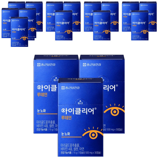Chong Kun Dang 鍾根堂 Eyeclear 葉黃素&綜合維他命礦物質補充膠囊 15g, 30錠, 18個