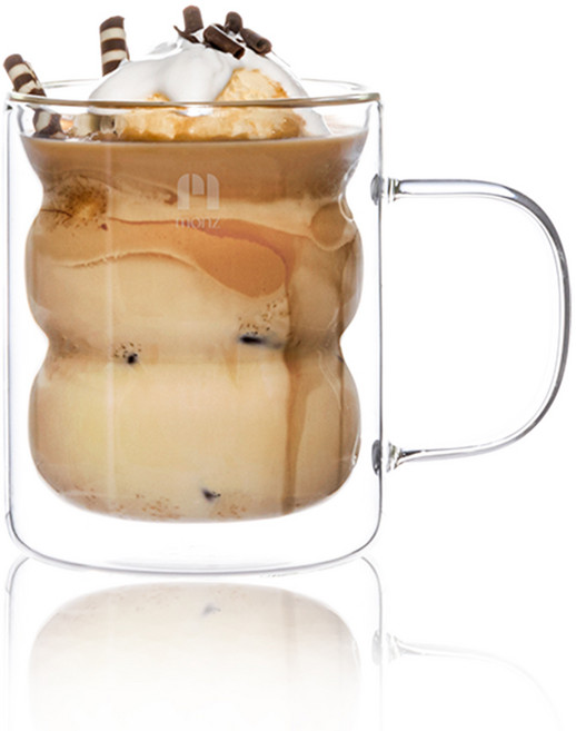 메종오브제 몬즈 더블월 내열유리컵 누볼라 M 330ml, 1개