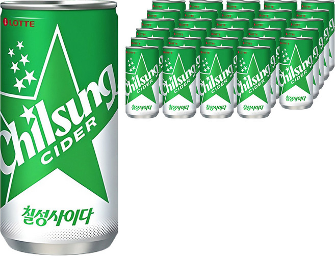 롯데 칠성사이다, 210ml, 60개