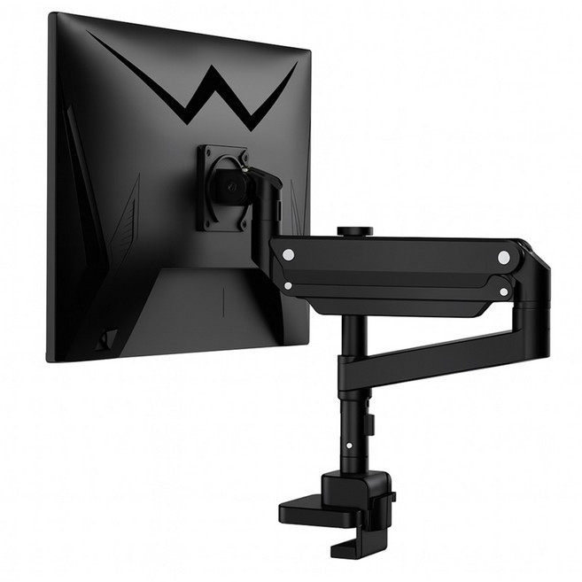 카멜마운트 싱글 폴타입 초 고중량 높이 조절 모니터암 PMA2XPB, 블랙, 1개