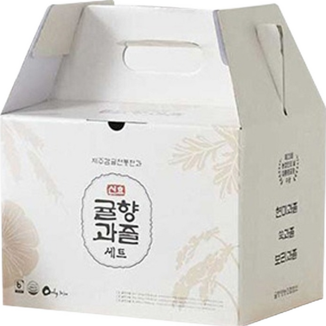 신효귤향과즐 보리 280g + 현미 280g + 쑥 280g 한과세트, 1세트