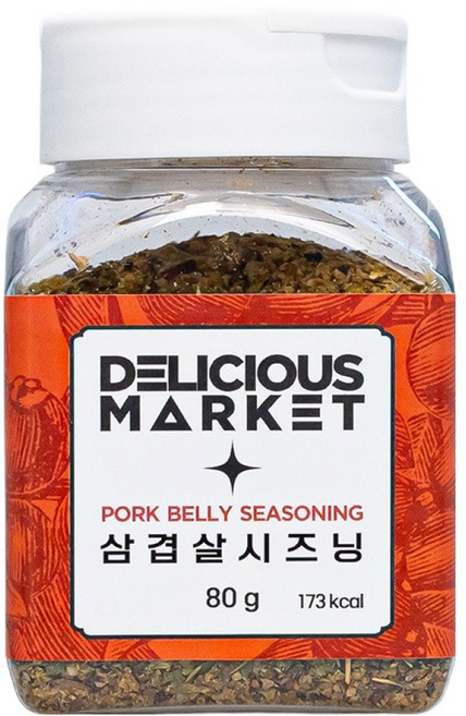 딜리셔스마켓 삼겹살시즈닝 소형, 80g, 1개
