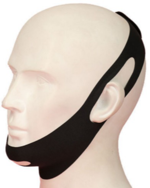 휴올리 수면 입벌림 방지밴드 심리스형 블랙, 1개