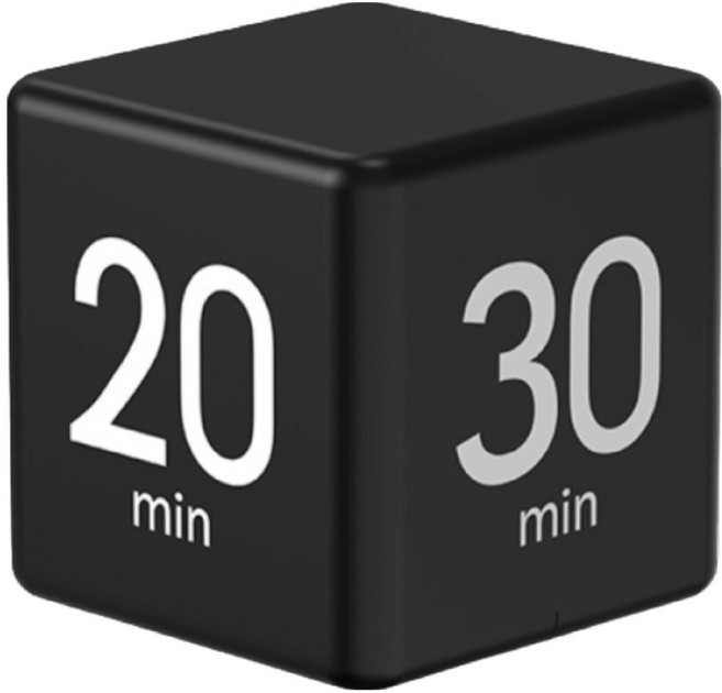 小麥購物 翻轉計時器 Y798 73g, 經典黑, 1個