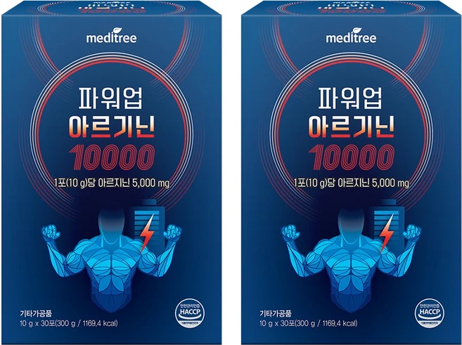 메디트리 파워업 아르기닌 10000 30p, 300g, 2개 - 쿠팡