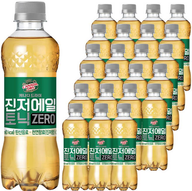 캐나다드라이 진저에일 토닉 제로, 300ml, 24개