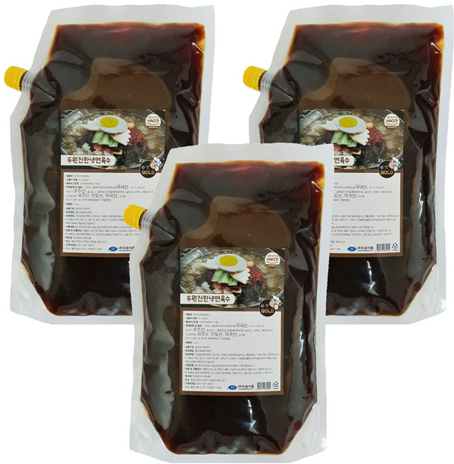 진한냉면육수, 2kg, 3개