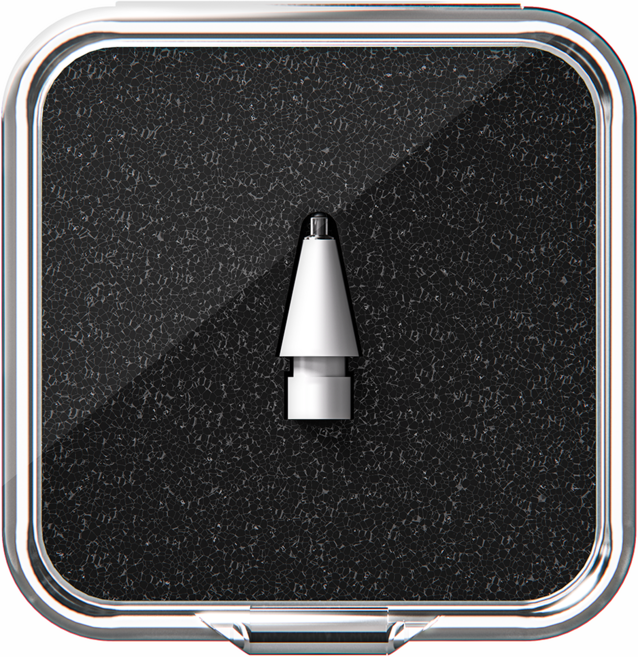 빅스킷 애플펜슬 1세대 2세대 USB C타입 프로 전기종 호환 교체용 펜촉, 화이트 무소음, 1개