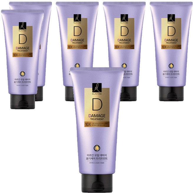 엘라스틴 데미지 윤기케어 10X 트리트먼트, 300ml, 6개