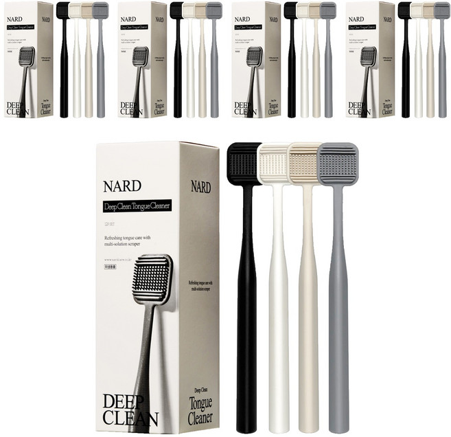 나드 딥 클린 혀 클리너, 18.2g, 60개