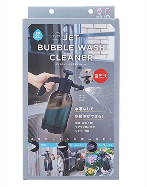 COGIT氣壓式噴射泡沫清洗機 2L容量, 1個, Black