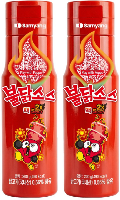 삼양 핵불닭소스, 200g, 2개