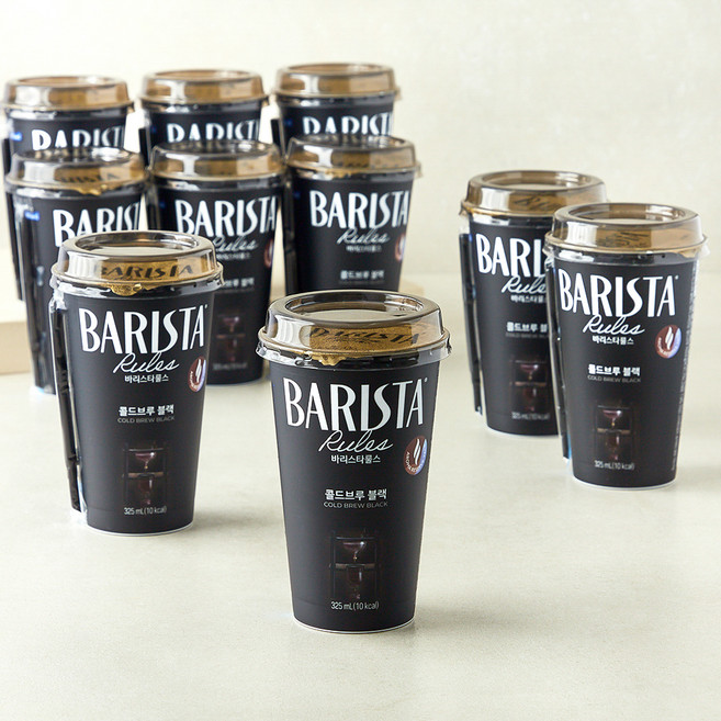바리스타룰스 콜드브루 블랙, 325ml, 10개
