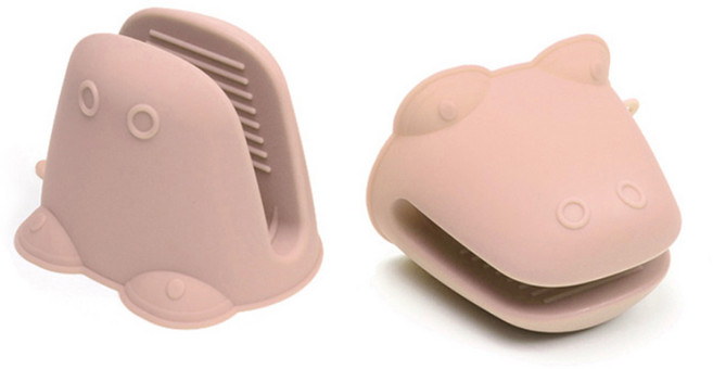 플라이토 실리콘 악어 냄비손잡이, 브릭레드, 2개