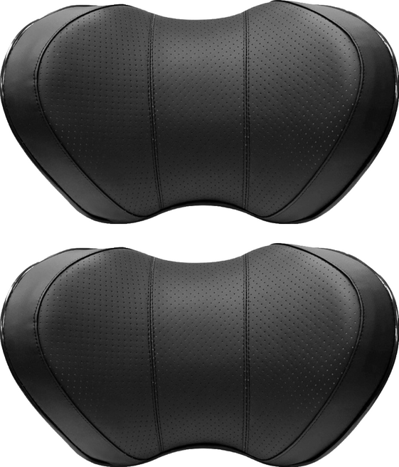 VRONCO 車用記憶棉頸枕, 黑色, 2個