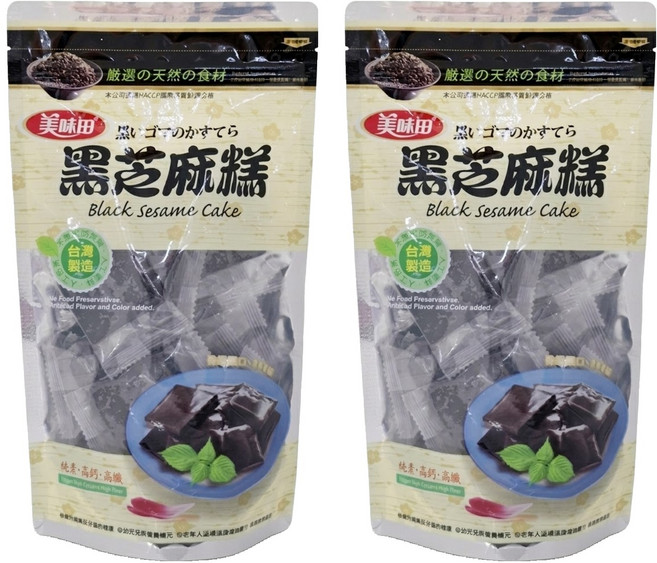 美味田 黑芝麻糕 18包, 450g, 2袋