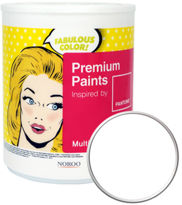 노루페인트 팬톤 멀티 에그쉘광 페인트, 화이트 White, 1L, 1개