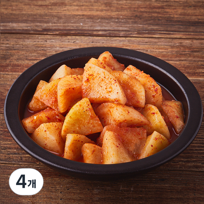 모산김치 갓담근 석박지, 1kg, 4개