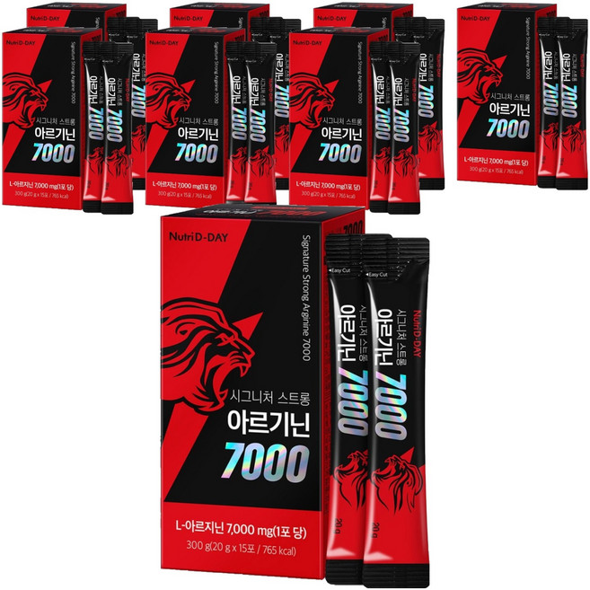 뉴트리디데이 시그니처 스트롱 아르기닌 7000 액상스틱 15p, 300g, 8개