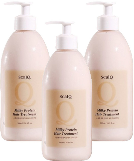 스칼큐 극손상케어 단백질 헤어 트리트먼트, 500ml, 3개