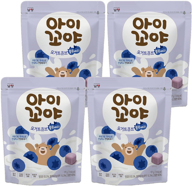 아이꼬야 요거트큐브, 4개, 17g, 블루베리