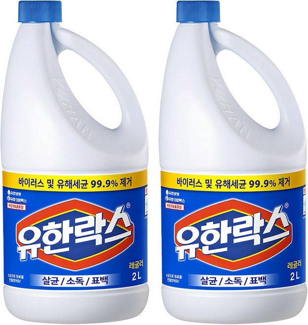 유한락스 레귤러, 2L, 2개