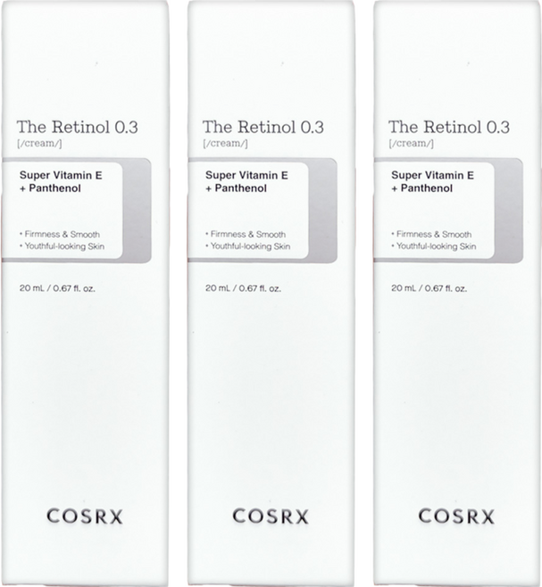 COSRX 台灣公司貨 THE RX-0.3 純A醇霜, 20g, 20ml, 3瓶