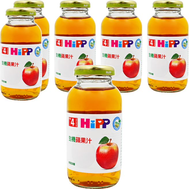 HiPP 喜寶 蘋果汁 4個月以上, 200ml, 6瓶