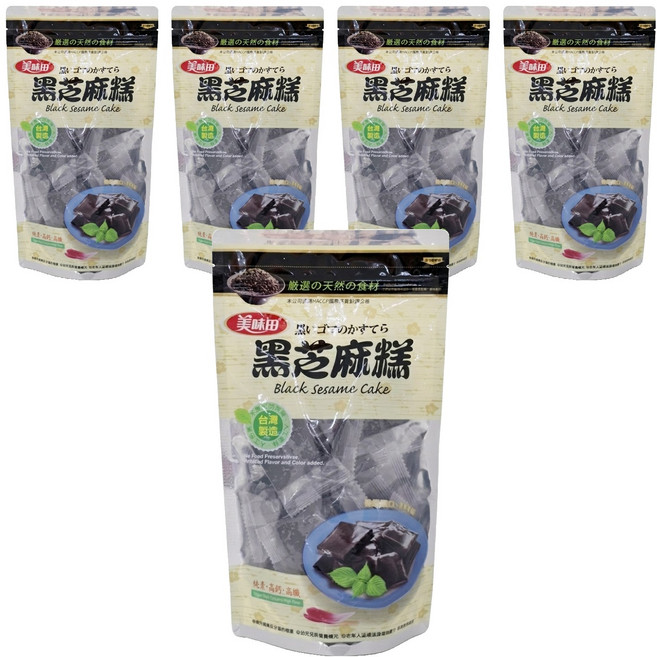 美味田 黑芝麻糕 18包, 450g, 5袋