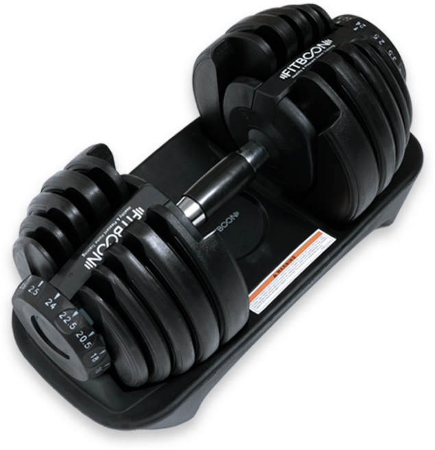 핏분 무게조절 덤벨 + 전용 거치대, 24kg, 1세트