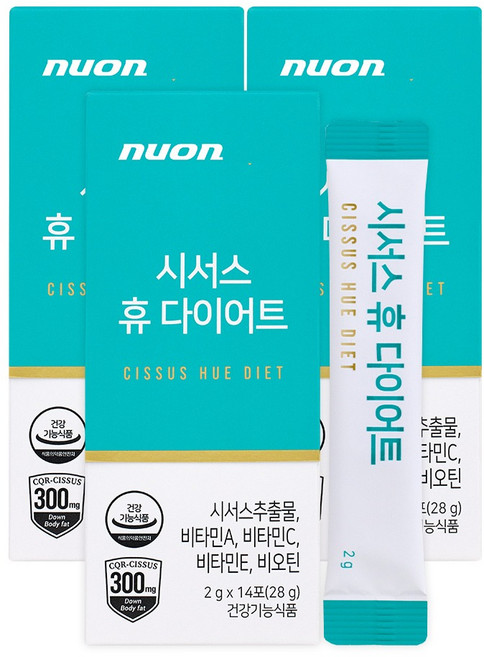 NUON 시서스 휴 다이어트식품, 28g, 3개