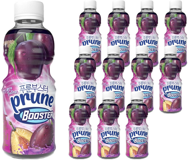 웅진 푸룬부스터 주스, 200ml, 12개