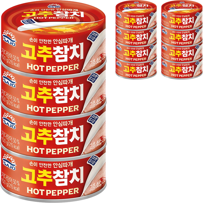 사조참치 고추참치 안심따개, 135g, 12개