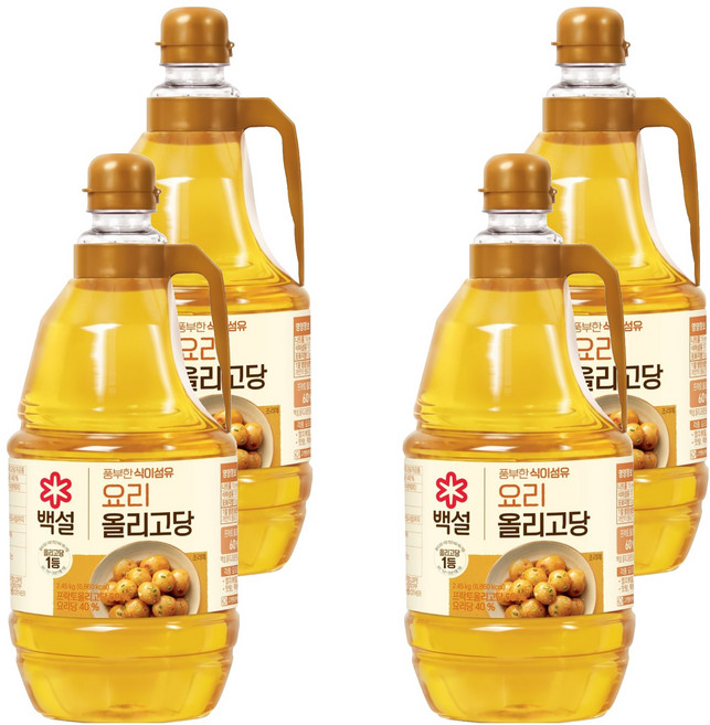 백설 요리 올리고당, 2.45kg, 4개