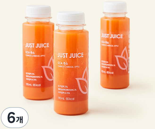 CCA 주스, 190ml, 6개