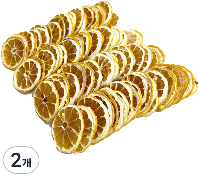 니칩내칩 바삭하게 말린 건조과일 카페용 레몬칩 100p, 100g, 2개