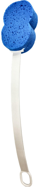 OO 生活輔具 長柄洗澡刷 柔軟海綿 嚴選ABS材質 防水防潮 藍色頭 + 白色柄, 藍色頭 + 白色炳, 1支, 1支