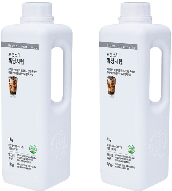 프룻스타 흑당시럽, 1kg, 2개