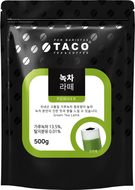 타코 녹차라떼 분말, 500g, 1개입, 1개