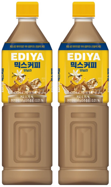 이디야 믹스커피 바닐라, 1L, 2개