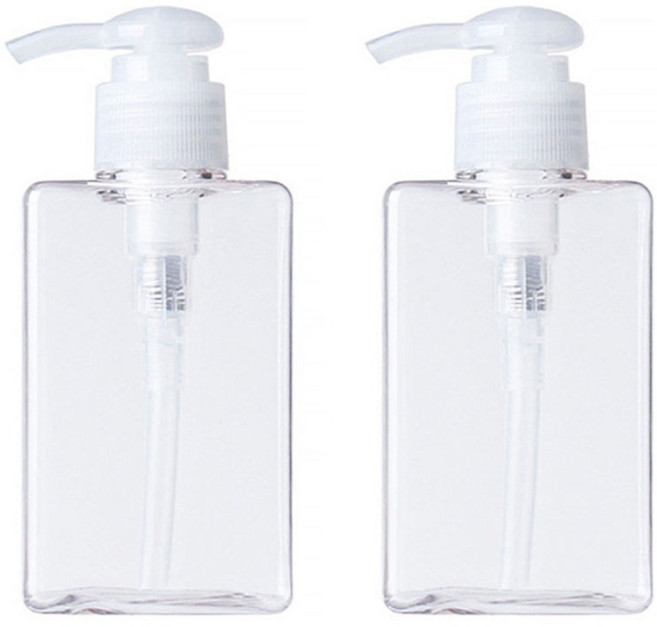 지앤와이 로션 펌프 공병 150ml, 2개, 투명