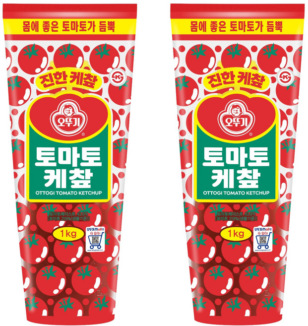 오뚜기 토마토 케챂, 1kg, 2개